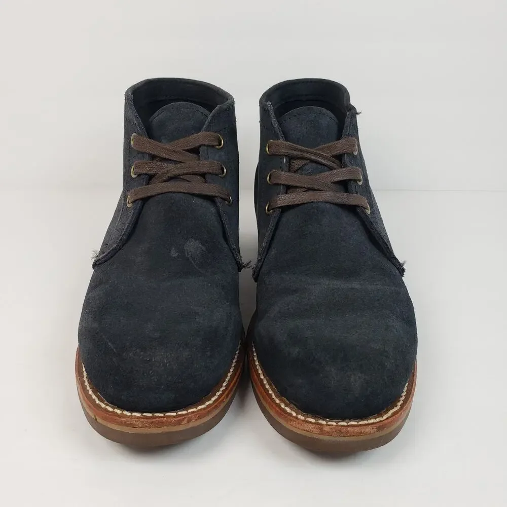 Original Chippewa Milford Mens Size 7.5 E Navy Blue Black Suede Chukka Boots